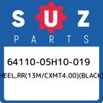 64110-05H10-019 Suzuki WHEEL,RR(13M/CXMT4.00)(BLACK) 6411005H10019, New Genuine. Fixed Price $962.26.
