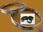 Fit Honda SL70 XL70 Front& Rear Steel Wheel Rim Set+tape Rubber #BI867#. Fixed Price $96.90.