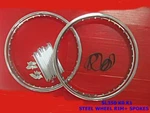 Honda SL350 K0 K1 F19" & R18" Steel Wheel Rim Chrome Spoke+band Set 72PC#BI1795#. Fixed Price $154.84.