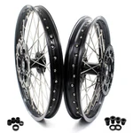 Kke 21/19" Wheels Rims Set Fit Suzuki RM125 RM250 1996-2000 Discs Cnc Black Hubs. Fixed Price $649.00.