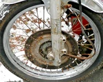 1983 Kawasaki KZ750K - Csr Twin Front Wheel With Axle And Brake Rotor. Fixed Price $129.99.