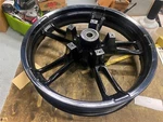 Black Front Mag Wheel 19X3.5 Harley Touring Flhx Street Road Glide Bagger Ultra. Fixed Price $549.95.