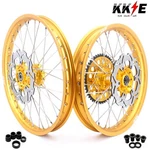 Kke 21/19 Mx Wheels Set For Suzuki RM125 2001-2007 RM250 2001-2008 Gold Hub Rims. Fixed Price $669.00.