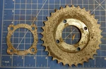 Indian MM5A Mini Bambino Rear Wheel Sprocket And Retainer. Fixed Price $50.00.