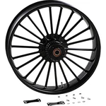 Rc Components Illusion 21"X3.50" Gloss Black Aluminum Front Wheel (0321350-126B). Fixed Price $1468.62.