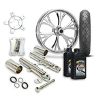 Rc 21" Majestic Wheel Tire & Complete Chrome Front End Package Harley 14-19 Flh. Fixed Price $2599.95.
