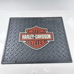 Harley-davidson Utility Mat Orange Bar & Shield Floor Garage Black 16"X 14". Fixed Price $24.99.