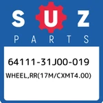 64111-31J00-019 Suzuki WHEEL,RR(17M/CXMT4.00) 6411131J00019, New Genuine Oem Par. Fixed Price $937.20.