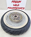 2002 Harley Softail Fatboy Solid Front Wheel Rim Tire Brake Rotor 16X3 Oem Hd. Fixed Price $120.00.