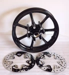 Harley Davidson Slicer Touring Cvo Front Gloss Black Wheel W/rotors 2009-2022. Fixed Price $659.00.