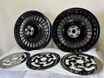 Harley Oem Touring Street Glide Knuckle Wheels Bright Black 2009-2020 W/3 Rotors. Fixed Price $1250.00.