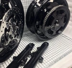 Harley Wheels Street Glide Electra 2009 -19 Pulley Black Rims Exchange. Fixed Price $1350.00.