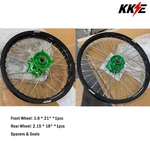 Kke 21/18 Cnc Wheels Rims Fit Kawasaki KX125 06-07 KX250F KX450F 2006-2018. Fixed Price $479.00.