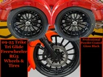09-25 Harley Trike Wheels 19" Front 18" Rear & Tires Powder Coated BLACK1. Fixed Price $2999.95.