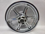 Oem Harley Davids Softail Slotted Six Spoke Chrome 16X3 Front Wheel 43918-02 Nos. Fixed Price $782.99.
