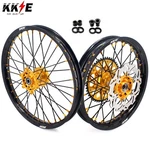 Kke 21/18 Off Road Wheels Rims For Suzuki DRZ400SM 2005-2024 Gold Nipples Hubs. Fixed Price $659.37.