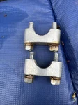 Suzuki Tm 100 125 250 400 1971-1975 Handle Bar Clamp Set Oem 57420-18011 Vmx. Fixed Price $22.50.