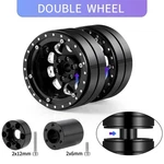 Flyxm 1/2/4PC Alu 2.2" Front/rear Dual Bead Lock Wheel For Rc 1/10 Rock Crawlers. Fixed Price $64.20.