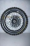 1999 Kawasaki KX125L Rear Wheel Hub Rim Tire Assembly. Fixed Price $135.00.