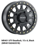 Method Beadlock 15X6 Utv Wheel -matteblack MR40156046551B. Fixed Price $274.99.