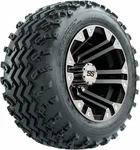Gtw 10" Specter Machined/black Golf Wheels & 18X9.5 Rogue All Terrain Tires (4). Fixed Price $509.14.