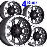 Four Atv Utv Rims Wheels 14X7 Front 14X8 Rear 4/137 Vision Type 548 Commander. Fixed Price $766.14.