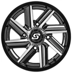 Sedona Chopper Machined Wheel 14X7 5+2 Offset 4/110 12MM A85M-47011-52S. Fixed Price $141.25.