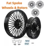 21X3.5 16X3.5 Fat Spoke Wheels Rotors For Harley Flhrci Road King Classic 00-07. Fixed Price $857.44.