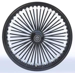 Ultima Black Fat King 48 Spoke Front Wheel Billet Hub 16X3.5 Single Disc 1" Axel. Fixed Price $357.99.