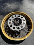1984 Rear Wheel Hub Drum (rim Bent Good Use For Parts ). Fixed Price $30.00.