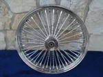 21X3.5" Dna Diamond Mammoth 52 Spoke Single Front Wheel Harley Touring 00-07. Fixed Price $719.00.