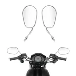 Chrome Rear View Mirrors For Harley Sportster Xl 1200 883 Softail Flstc Flstf. Fixed Price $19.99.