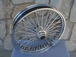 21X3.5" Single Disc 48 Fat King Spoke Front Wheel Harley Touring, Fxst 2000-07. Fixed Price $599.00.