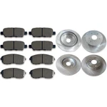 Front & Rear Brake Rotors + Ceramic Pads For Infiniti G35 3.5L Nissan 350Z. Fixed Price $112.53.