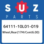 64111-10L01-019 Suzuki WHEEL,REAR(17M/CXMT6.00) 6411110L01019, New Genuine Oem P. Fixed Price $1247.31.