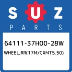 64111-37H00-28W Suzuki WHEEL,RR(17M/CXMT5.50) 6411137H0028W, New Genuine Oem Par. Fixed Price $1211.18.