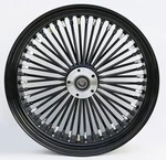 18X5.5 Ultima King Fat Spoke Rear Wheel Black Single Disc Front Softail Heritage. Fixed Price $399.99.