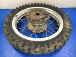 76 Yamaha Enduro Oem Rear Wheel Rim Hub Sprocket Tire 18". Fixed Price $169.96.