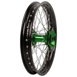 Tusk Impact Complete Wheel Rear 19X2.15 Black/ Silver/ Green For Kawasaki KX250. Fixed Price $319.99.