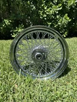 Chrome 16" X 3" 80 Spoke Rear Wheel Rim 84-99 Harley Softail Dyna Sportster. Fixed Price $1500.00.