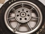 1984 Kawasaki KZ550 Rear Wheel. Fixed Price $6.95.