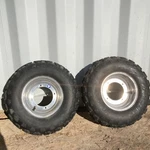 1992 Suzuki Quadracer LT250R Front Wheel Set Rims & Good Tires. Fixed Price $275.00.