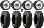 Raceline Squad Bdlk 15" Wheels Si +38MM/+10MM 30" Bfg KM3 Tires Honda Talon. Fixed Price $2216.28.