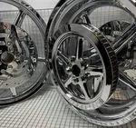 Harley Wheels Rocker Chrome 2008 -11 Pulley Rotors Made Italy Outright. Fixed Price $3999.00.