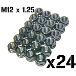 24 Shallow Slimline Open Ended Wheel Nuts M12 X 1.25 Fits Suzuki Baleno Vitara. Fixed Price $33.49.