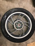 81,82,83 Yamaha Xj 750 Seca Rear Wheel And Tire, 5G2-25338-29-98. Fixed Price $99.00.