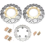 Front Rear Brake Rotors Disc Pads For Yamaha Yzf R6 2004 2003-2008. Fixed Price $185.23.