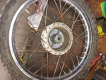 1981 Kawasaki KD80M Front Rim. Fixed Price $51.00.