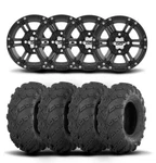 Itp SS212 14" Matte Black Wheels And Mud Lite Tires 27X10-14. Fixed Price $1324.97.