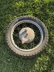 1972 Suzuki GT380 Rear Wheel Drum Brake Hub 18 Pn: 64210-11002, 64110-11001. Fixed Price $84.00.